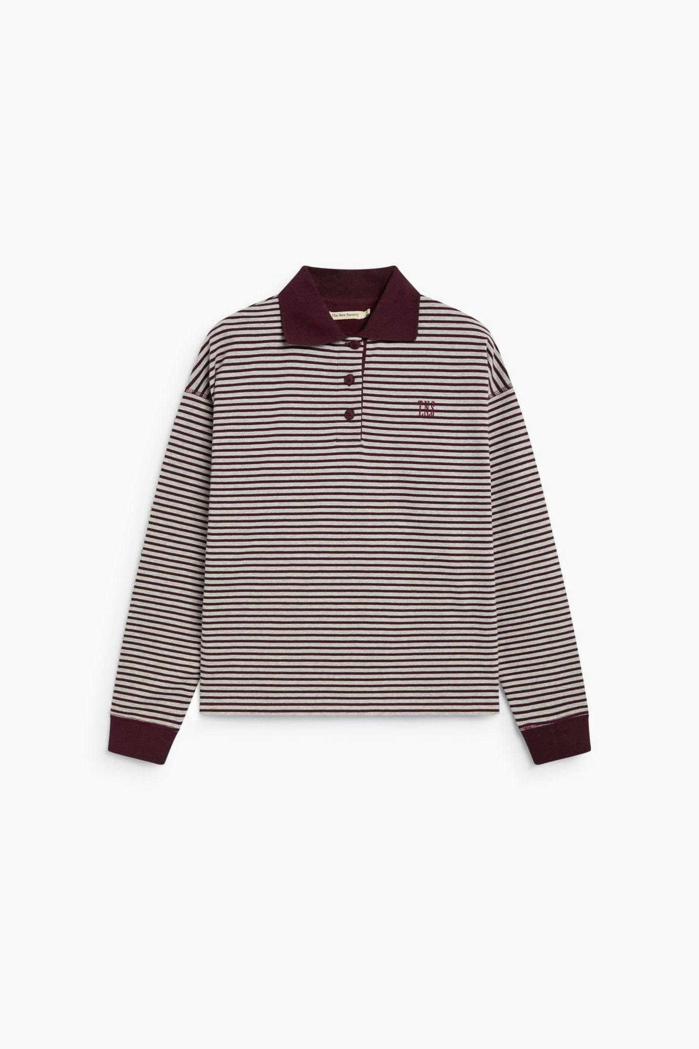 Ona Woman Polo Winetesting Stripe