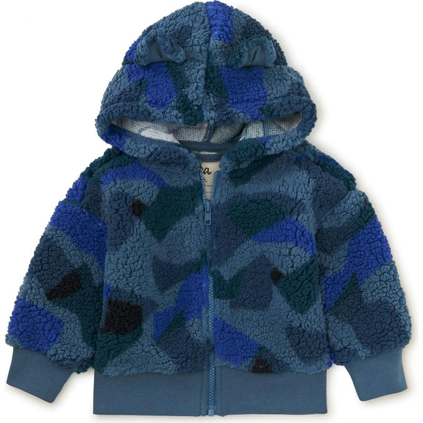 Teddy Fleece Ears Hoodie, Blue