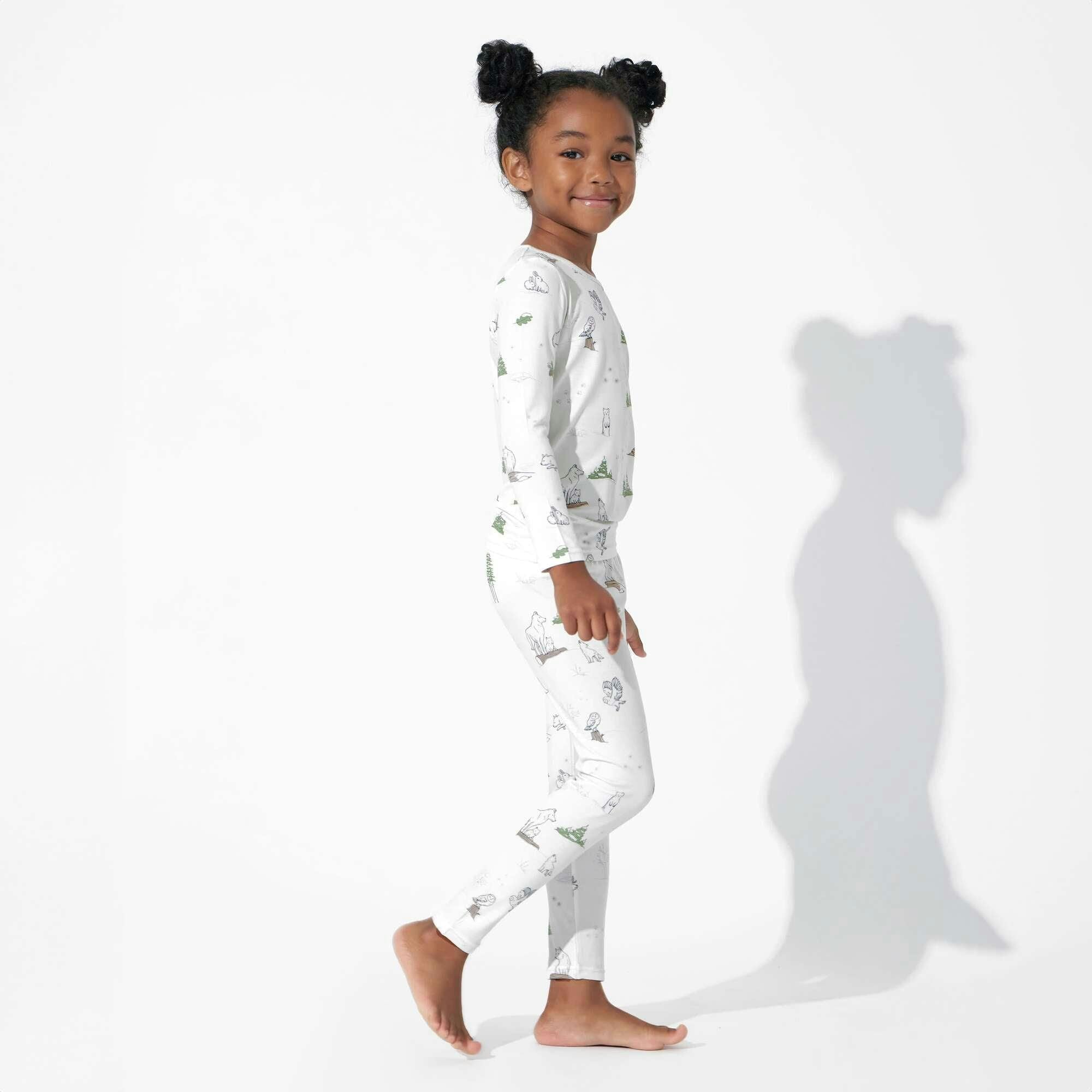 Winter Forest Animals Bamboo Kids Pajamas