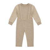 French Fleece Spandex And Corduroy Overall Set