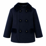 Navy Double Breasted Coat