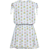 Helen Dress Blue Floral Block Print