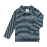 SPENCER Blue/White stripe Polo