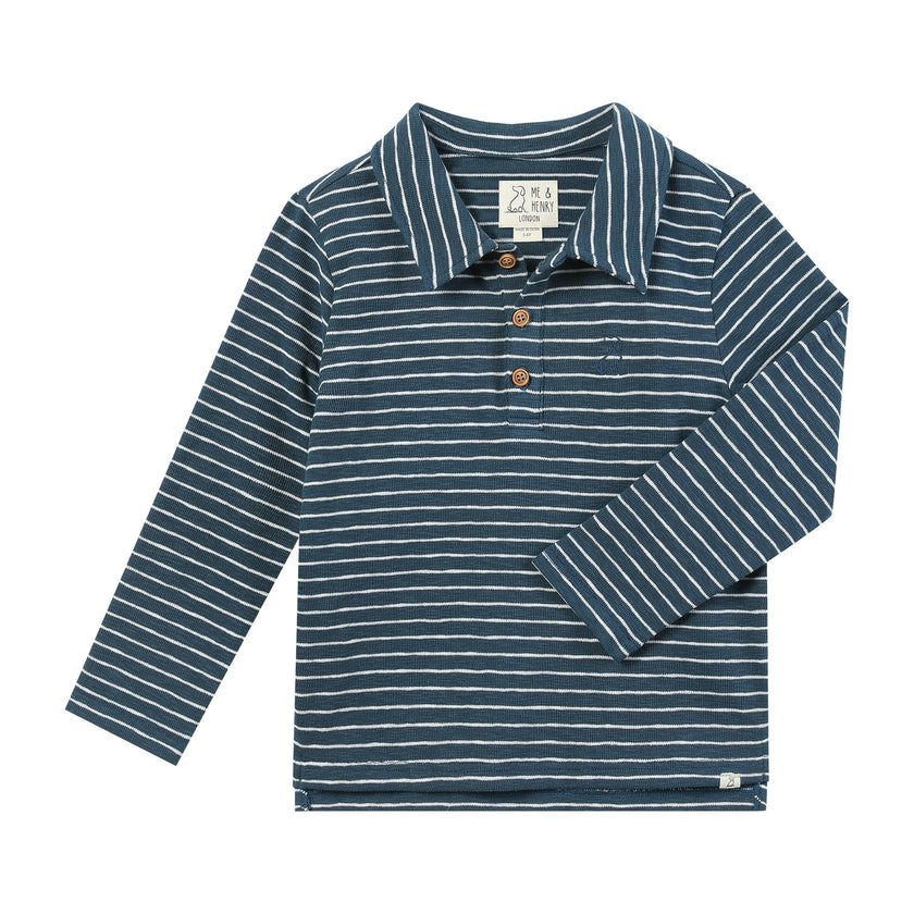 SPENCER Blue/White stripe Polo
