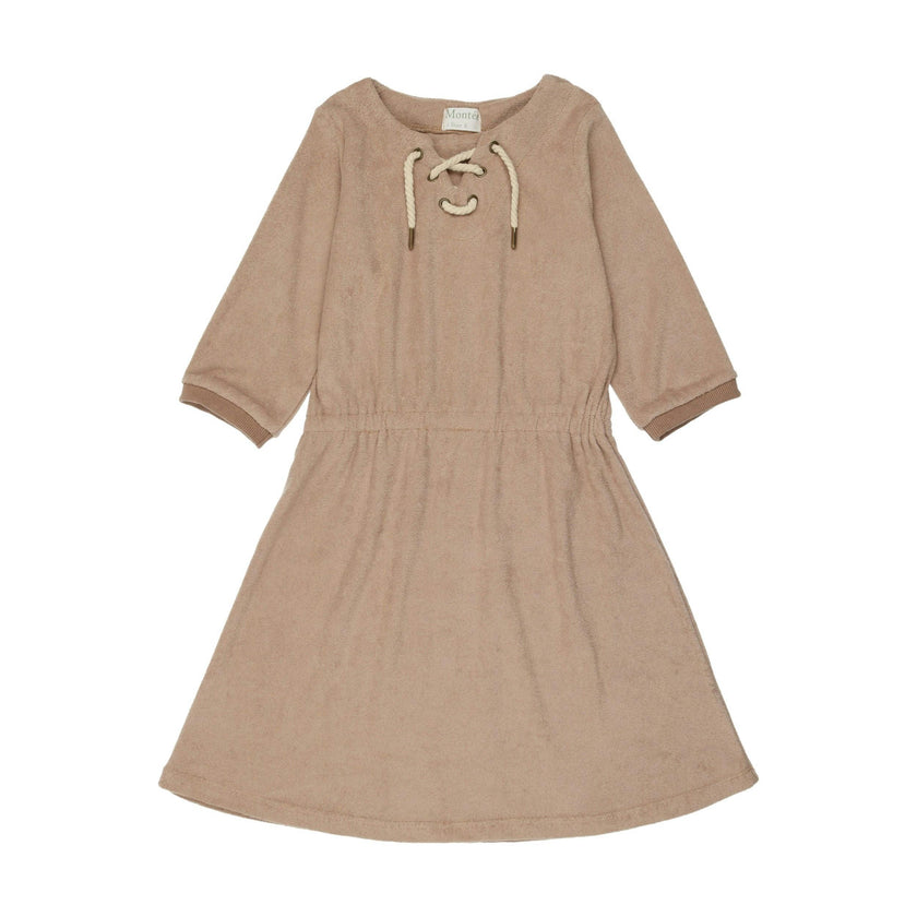 Beach Terry 3-Quarter Sleeve Dress