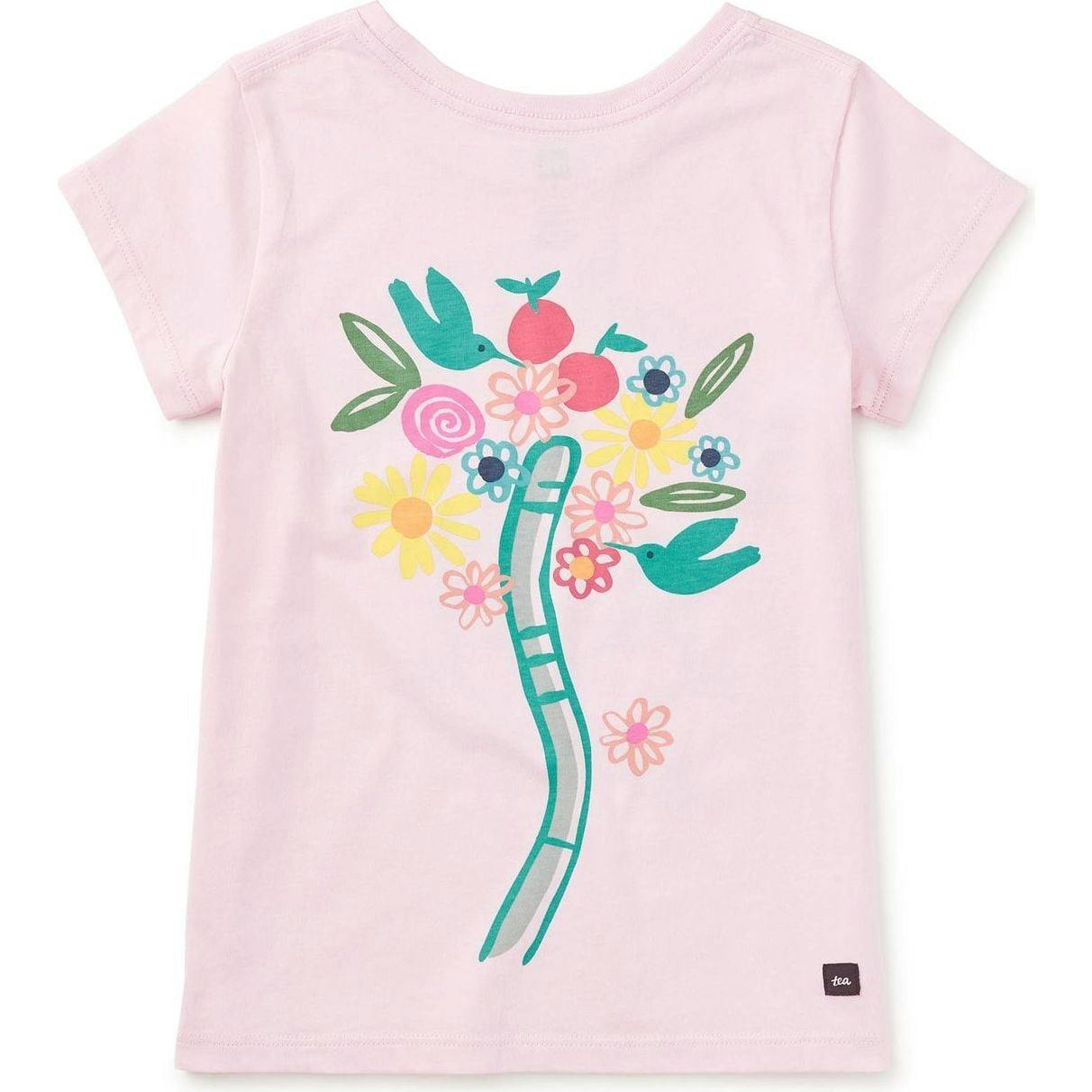 Flora & Feline Graphic Tee, Pink