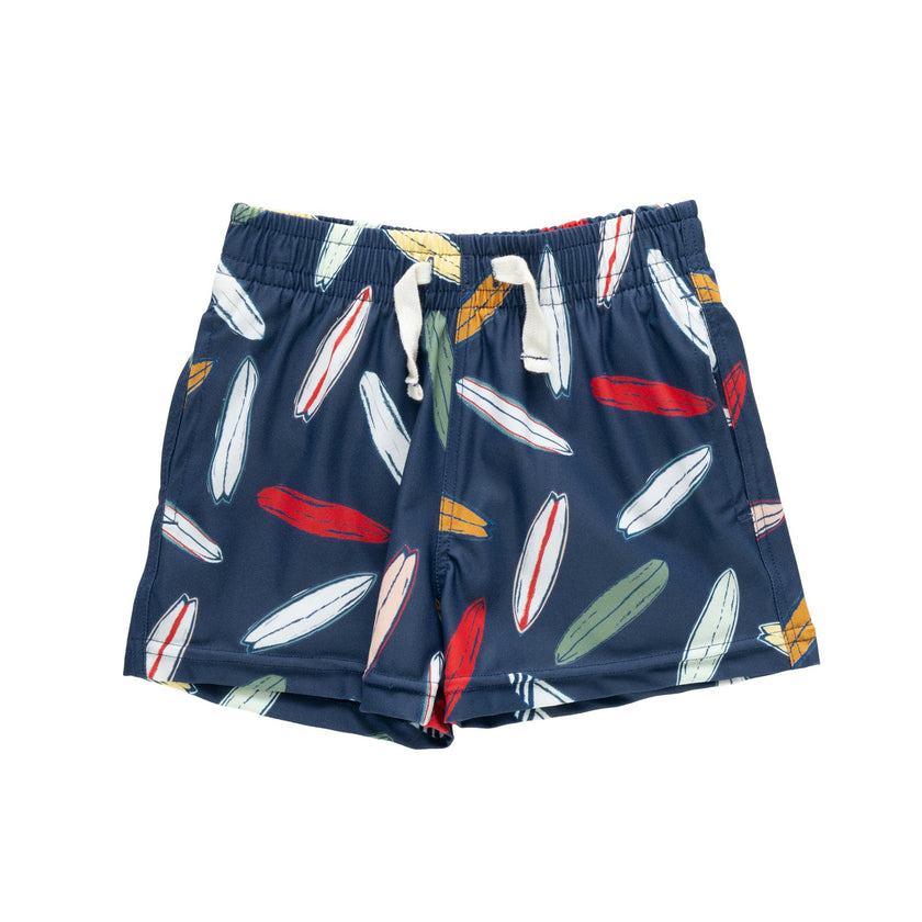 Baby Boys Swim Trunk - Navy Surfboard