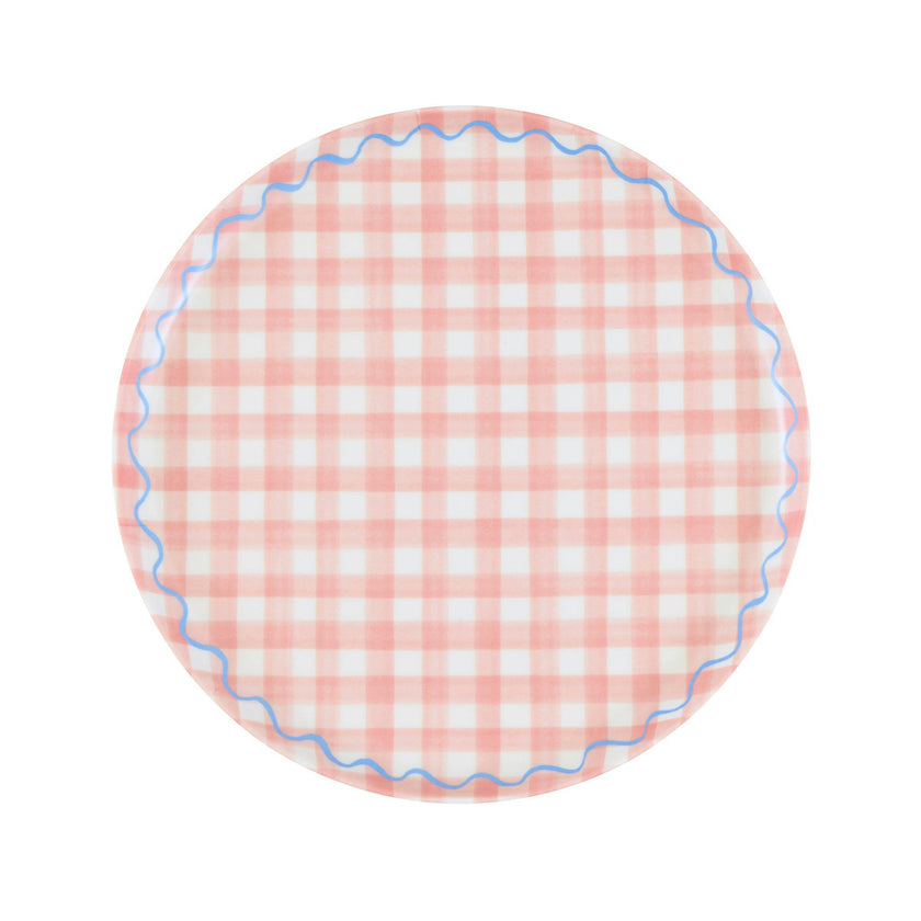 Gingham Reusable Small Plates