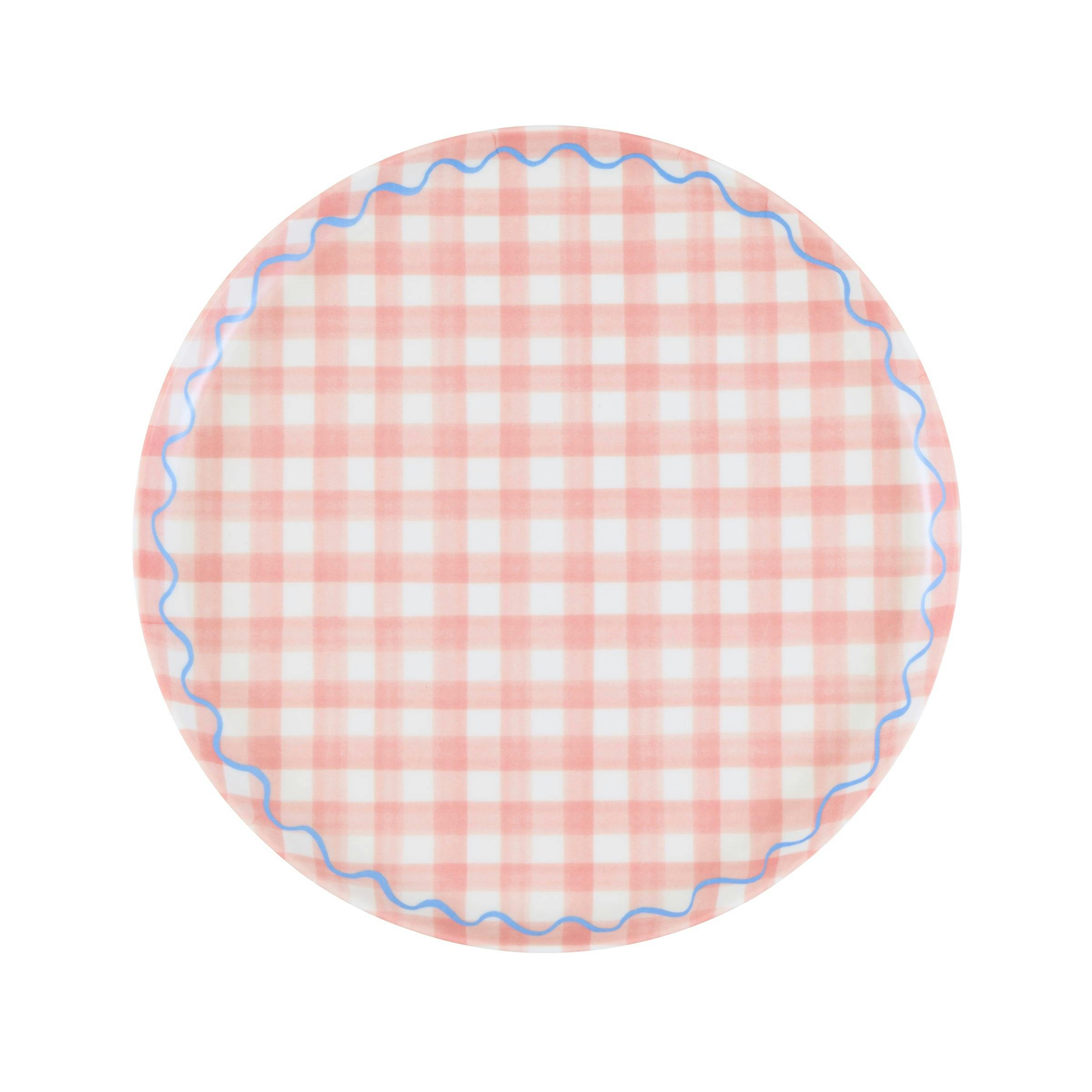 Gingham Reusable Small Plates