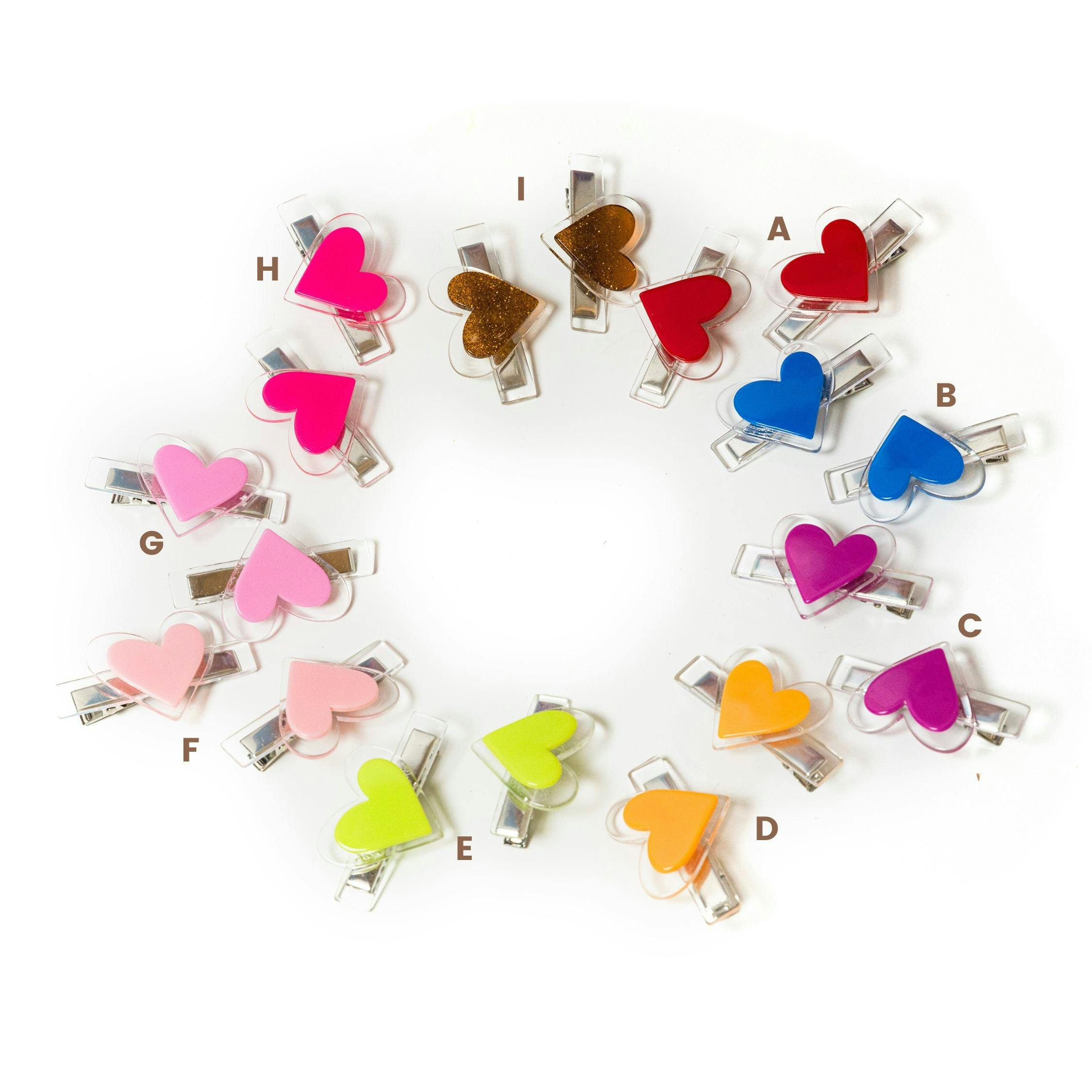 Agatha Heart Hair Clips