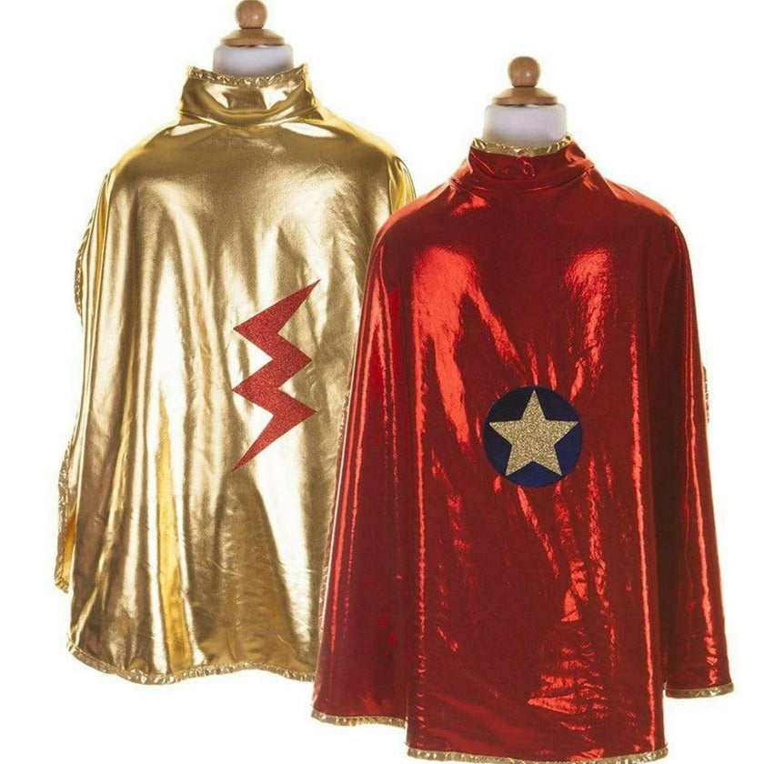 Gold and Red Reversible Wonder Cape