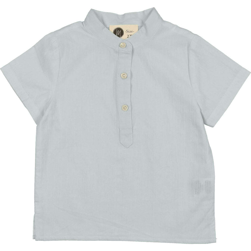 Smocked Floral Boys Shirt