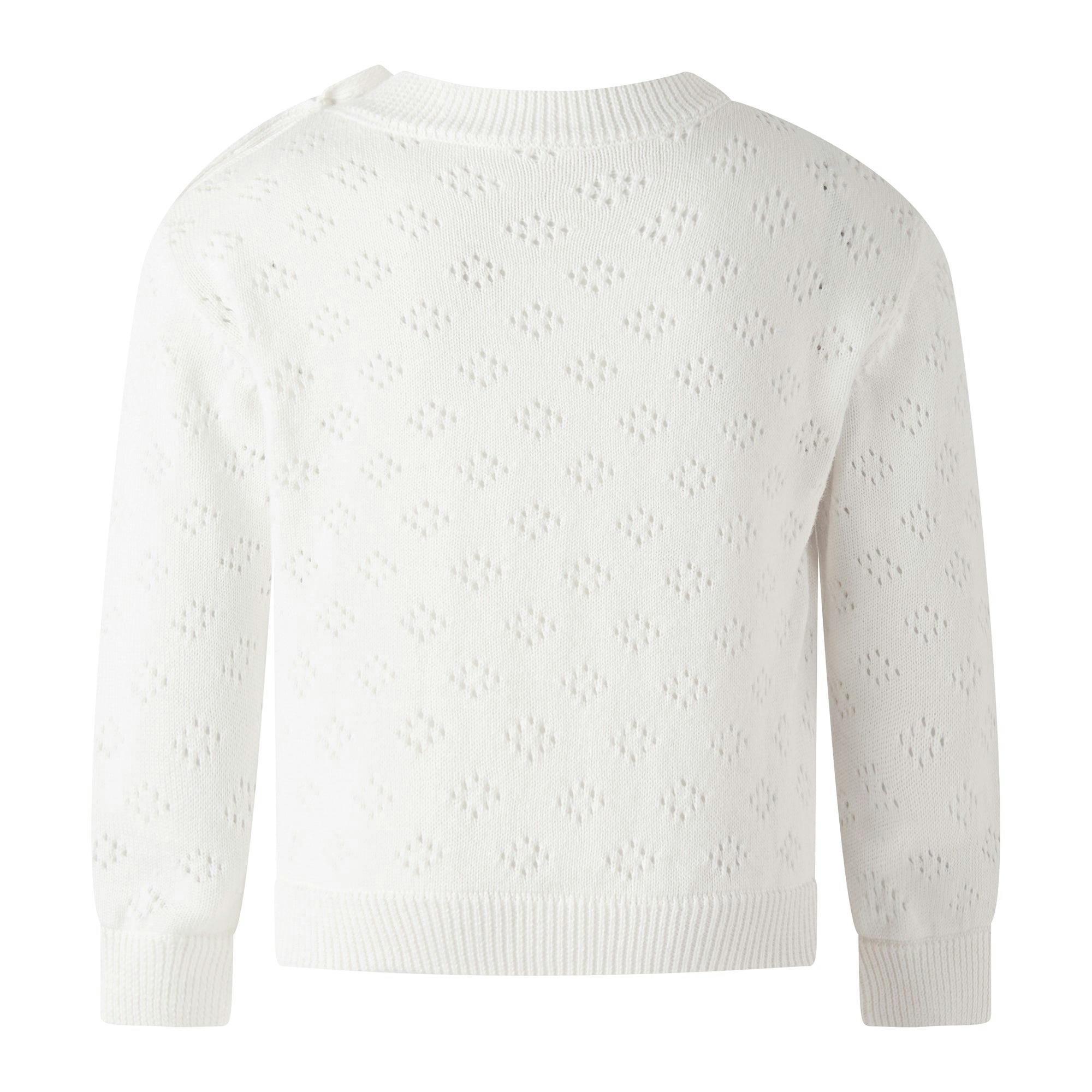 Ivory Pointelle Sweater & Legging Set
