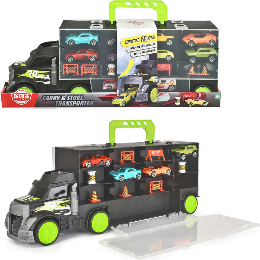 Truck Carry Case With 4 Die-Cast Vehicles
