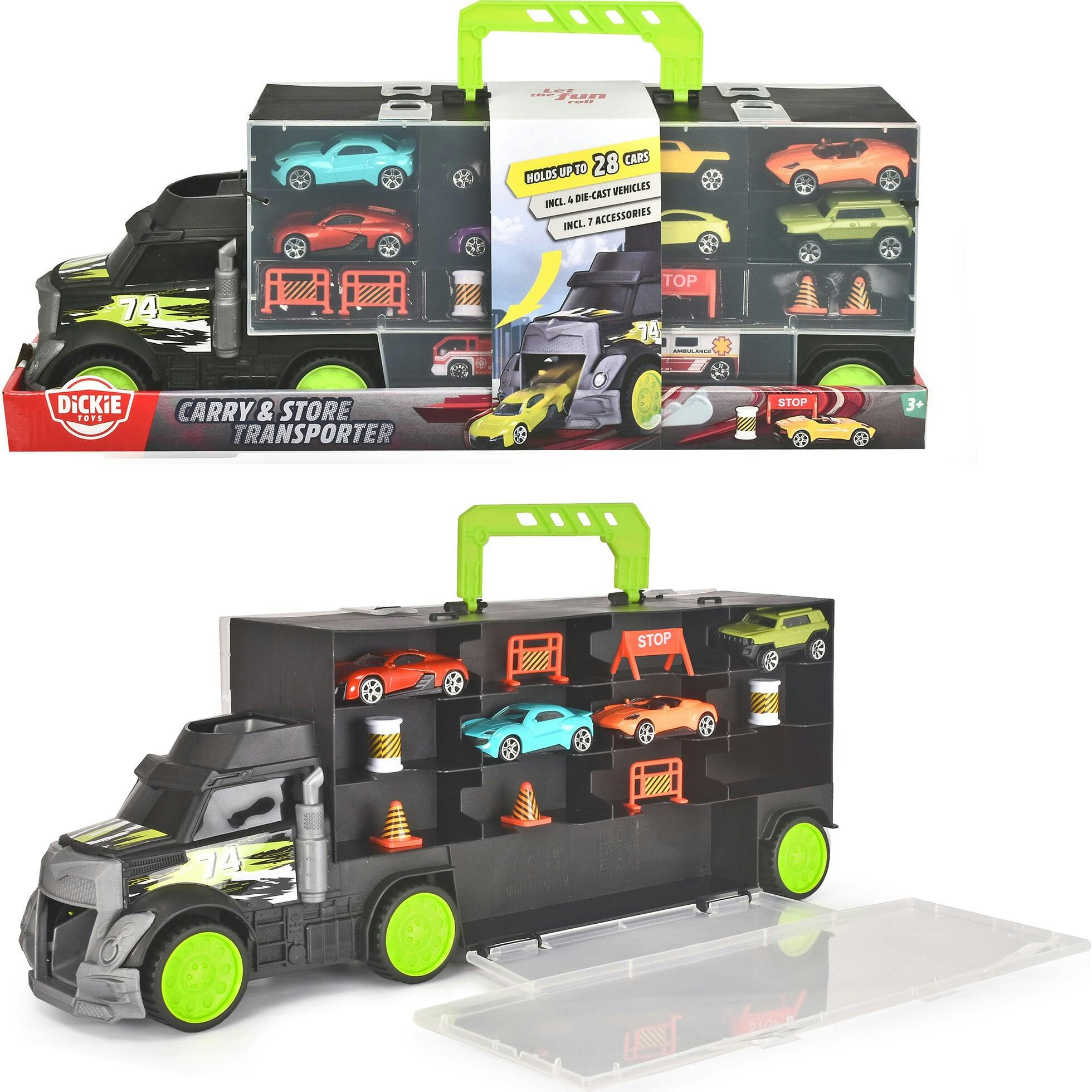 Truck Carry Case With 4 Die-Cast Vehicles