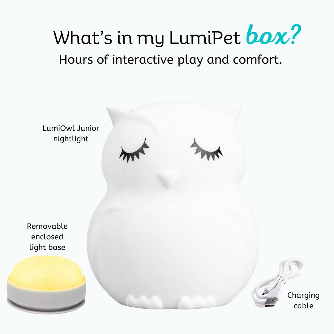 LumiPets® Owen the Owl- Children's Touch Night Light Junior