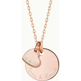 Personalized Love Necklace 18k Rose Gold Plated