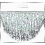 Silver Iridescent Tinsel Scallop Garland