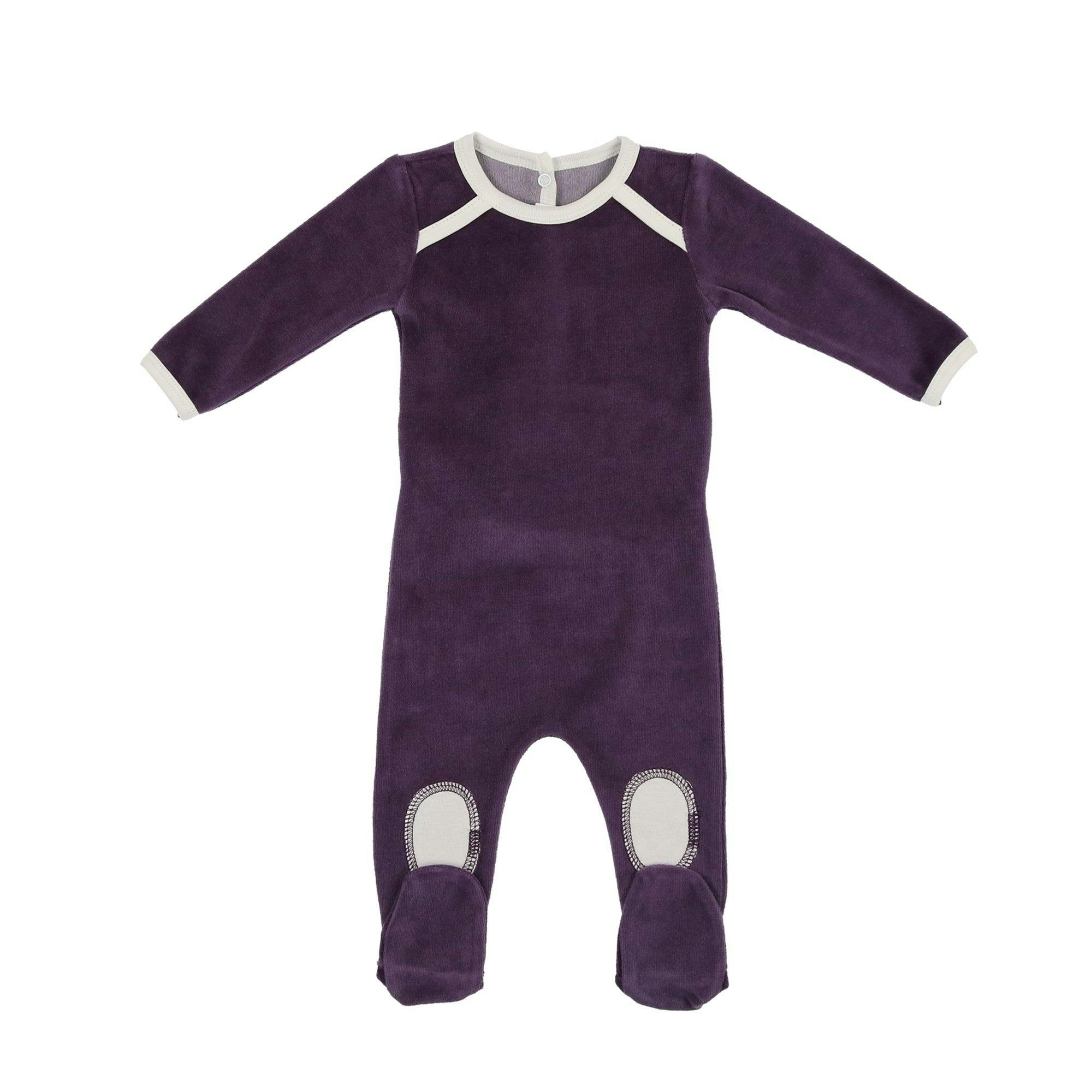 Velour Patch Footie