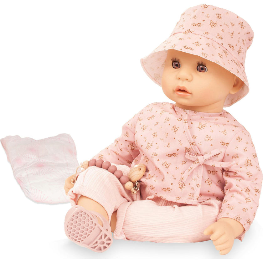 Gotz Cookie Flowers Millefleur 19" Soft Baby Doll With Sleeping Eyes