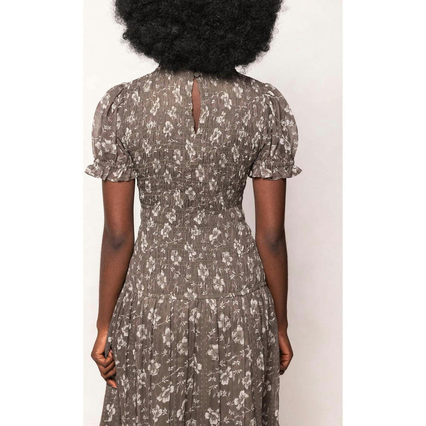 Jennifer Dress in Olive Blossom