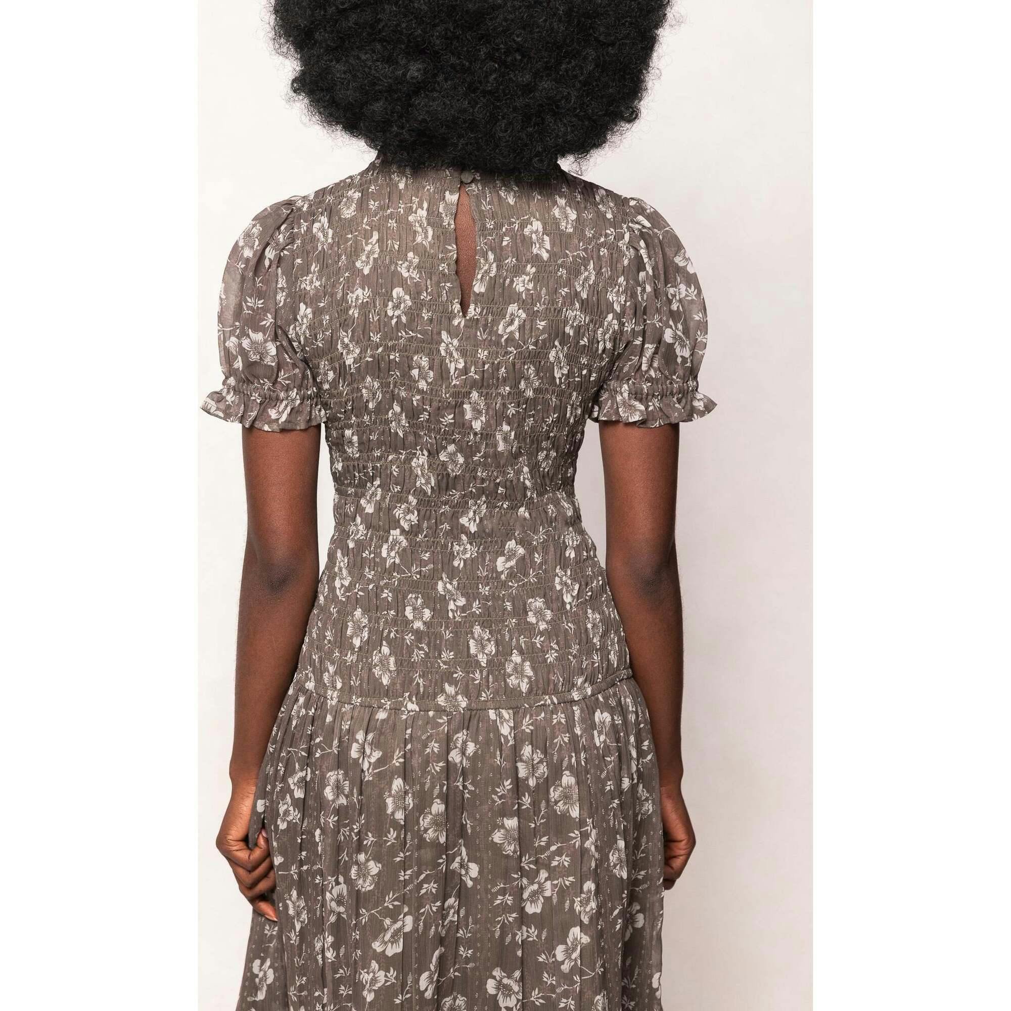 Jennifer Dress in Olive Blossom