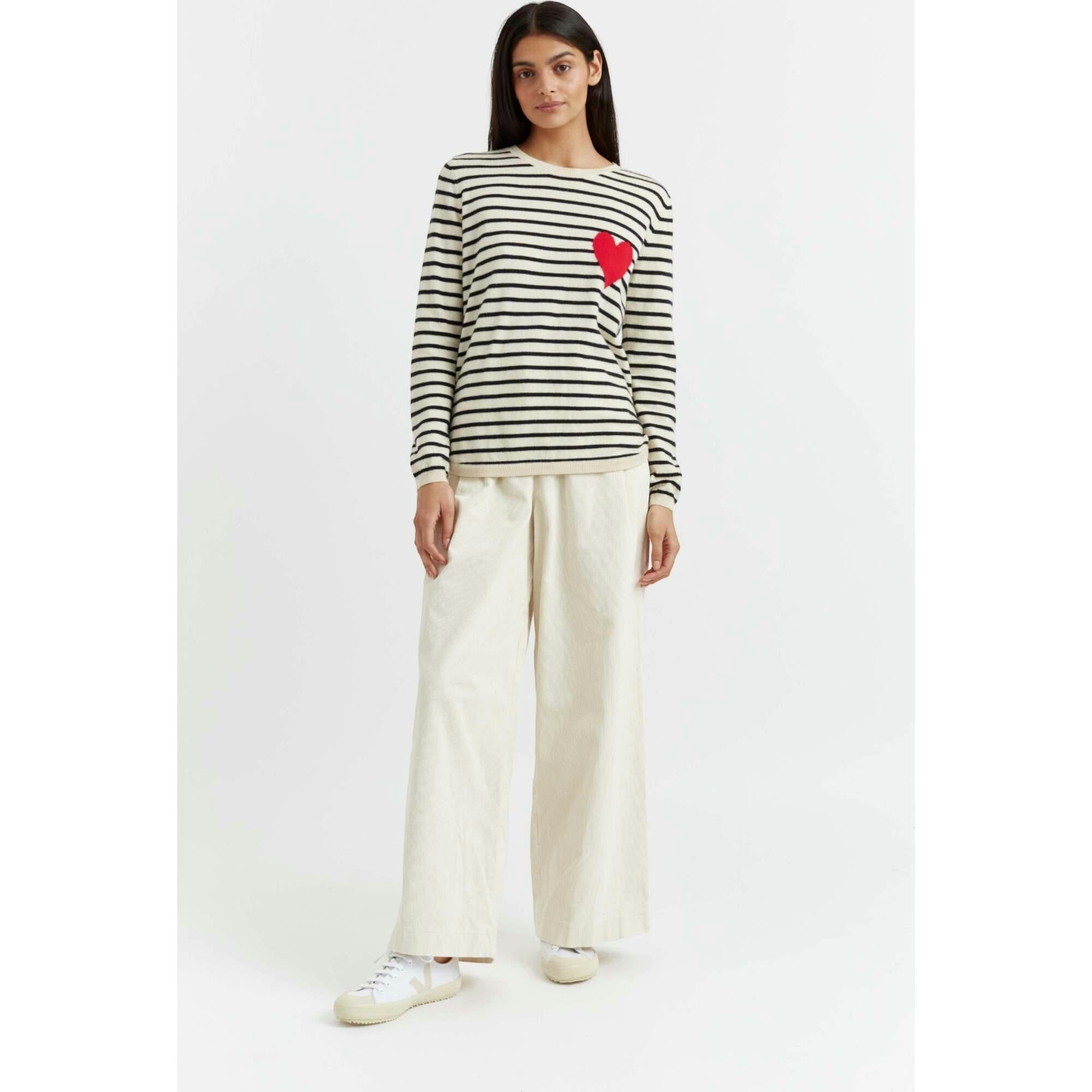 Breton Heart Wool & Cashmere Sweater