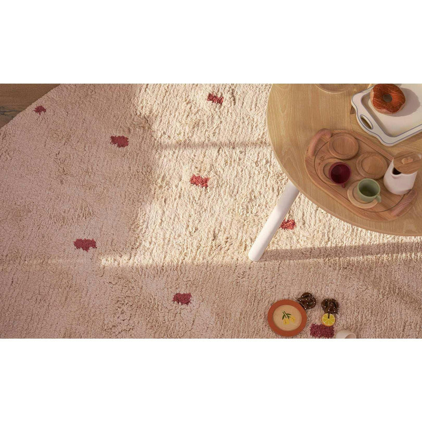 Dotted Washable Organic Cotton Rug