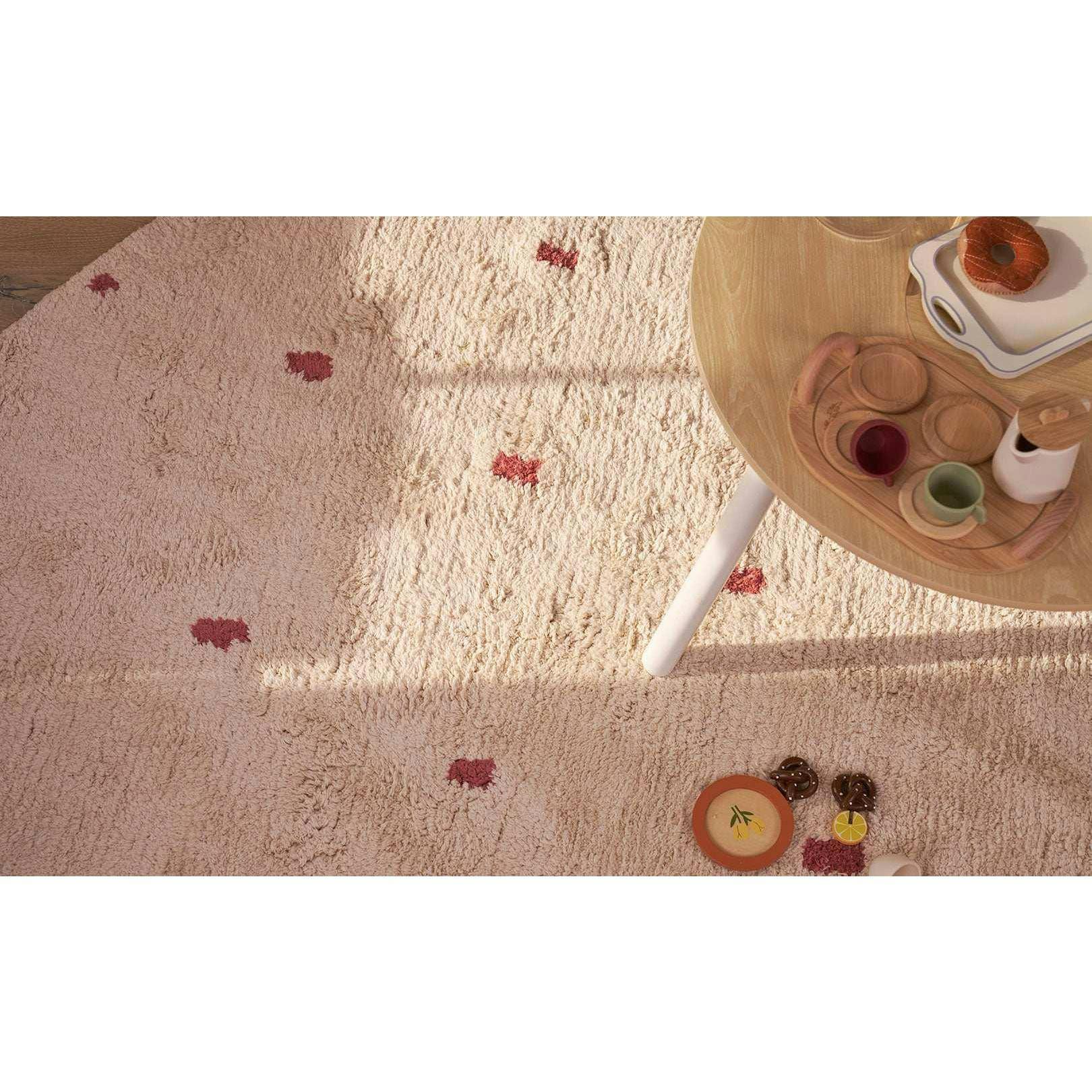 Dotted Washable Organic Cotton Rug