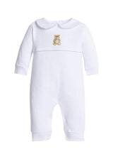 Crochet Playsuit - Blue Teddy Bear