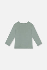 Organic Cotton Long Sleeve T-Shirt Sage Green