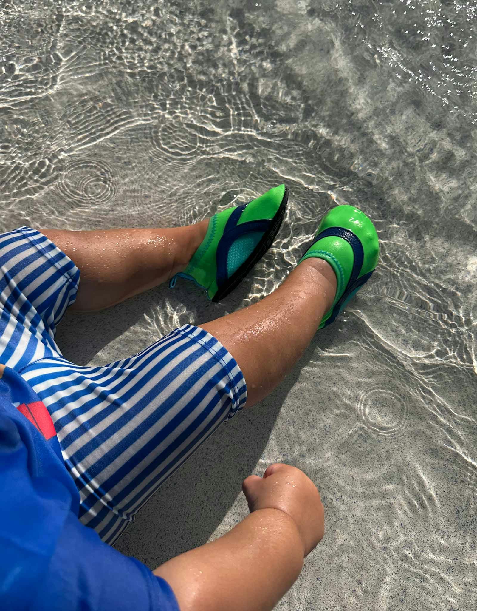 Scuba Green Spandex Aqua Shoe