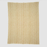 Cotton Sustainable Knit Striped Throw Blanket - Sand Stone