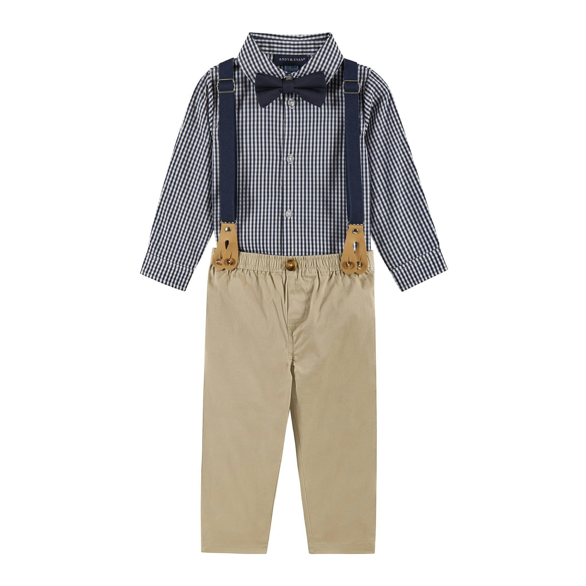 Infant Buttondown Suspenders Set
