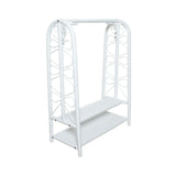 Handcrafted - Belle Kids Montessori Clothing Rack (White) - Rattan Wicker