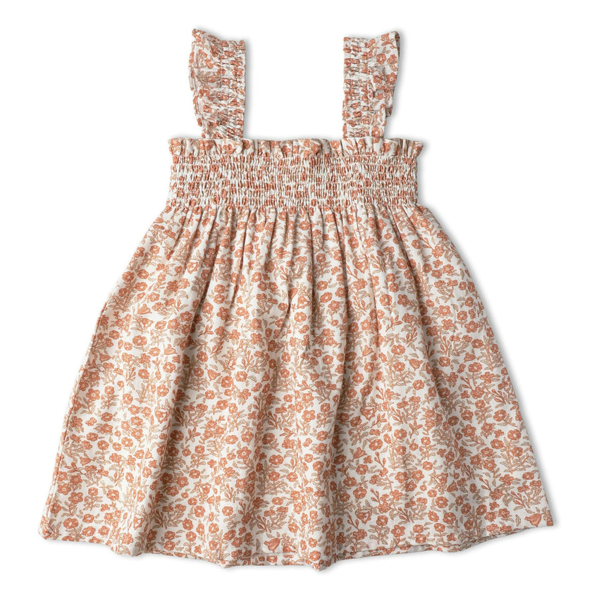 Organic Smocked Sundress - Sienna
