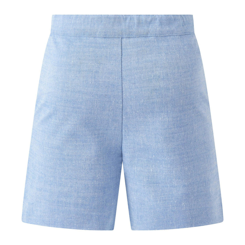 Blue Chambray Shorts