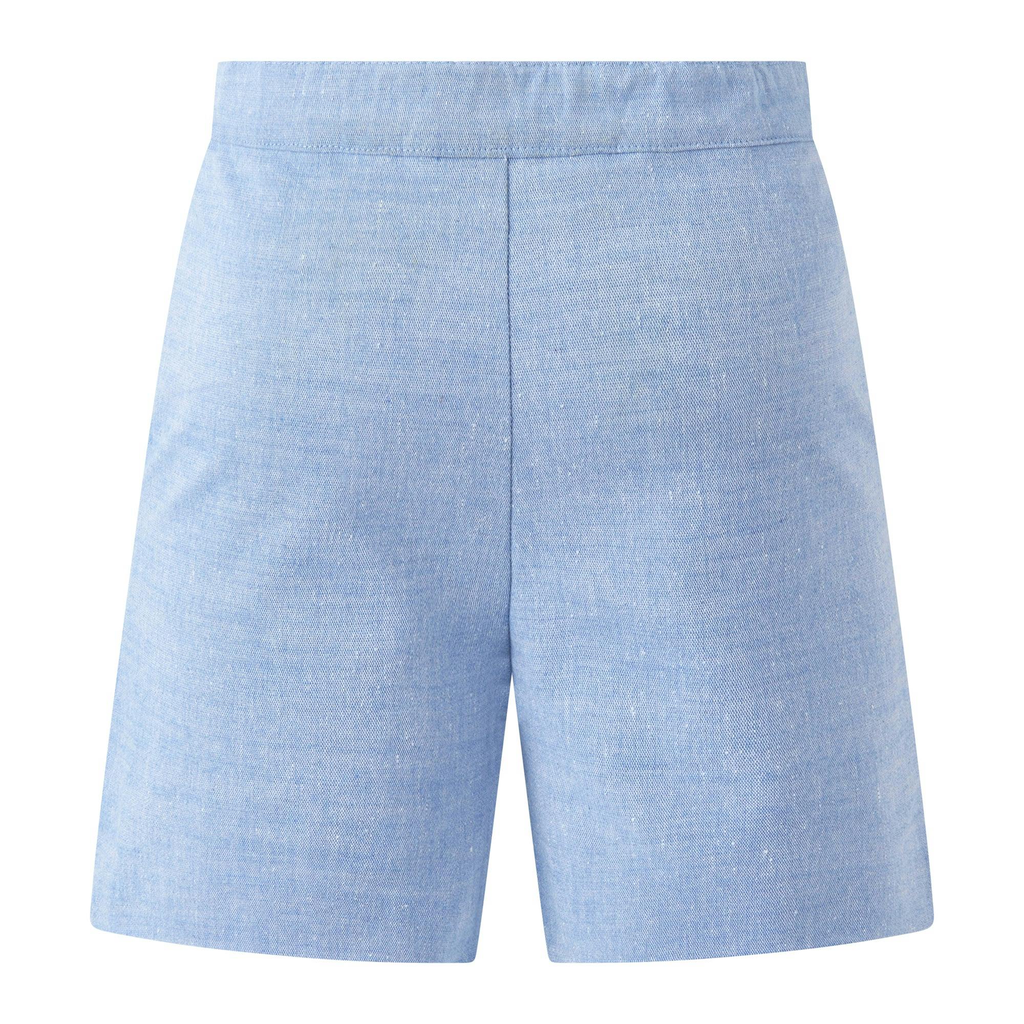 Blue Chambray Shorts