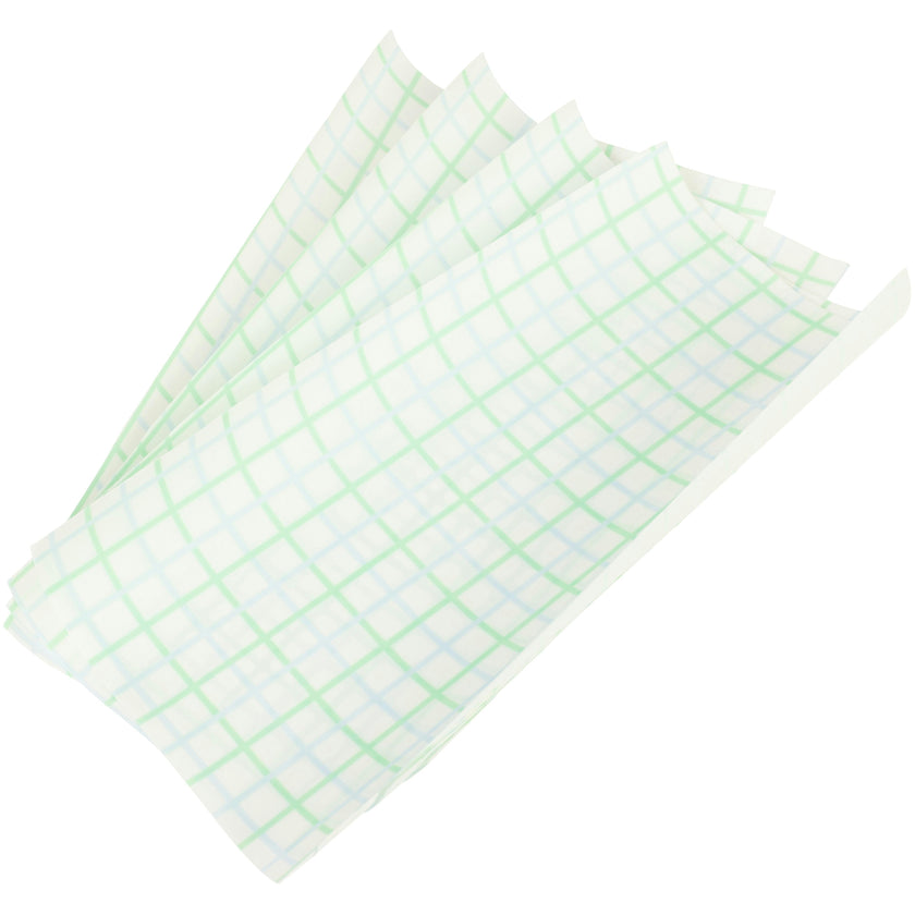 Applique Sheets in Blue/Green Windowpane