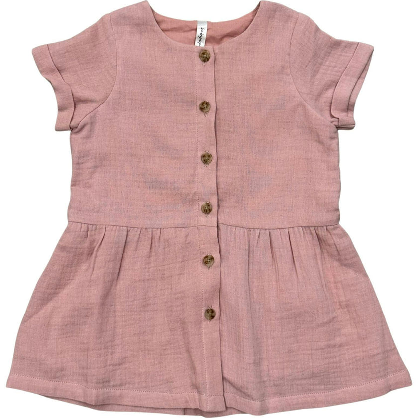 Gauze Button Dress