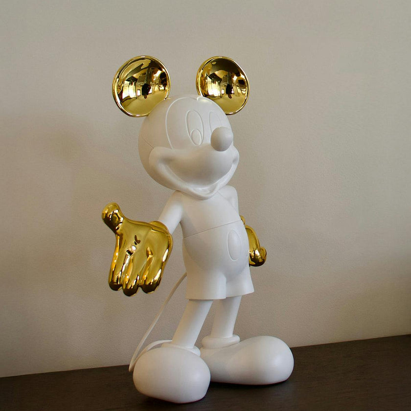 Mickey WELCOME White & Gold 12in