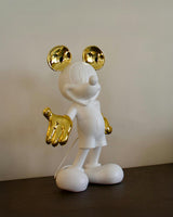 Mickey WELCOME White & Gold 12in