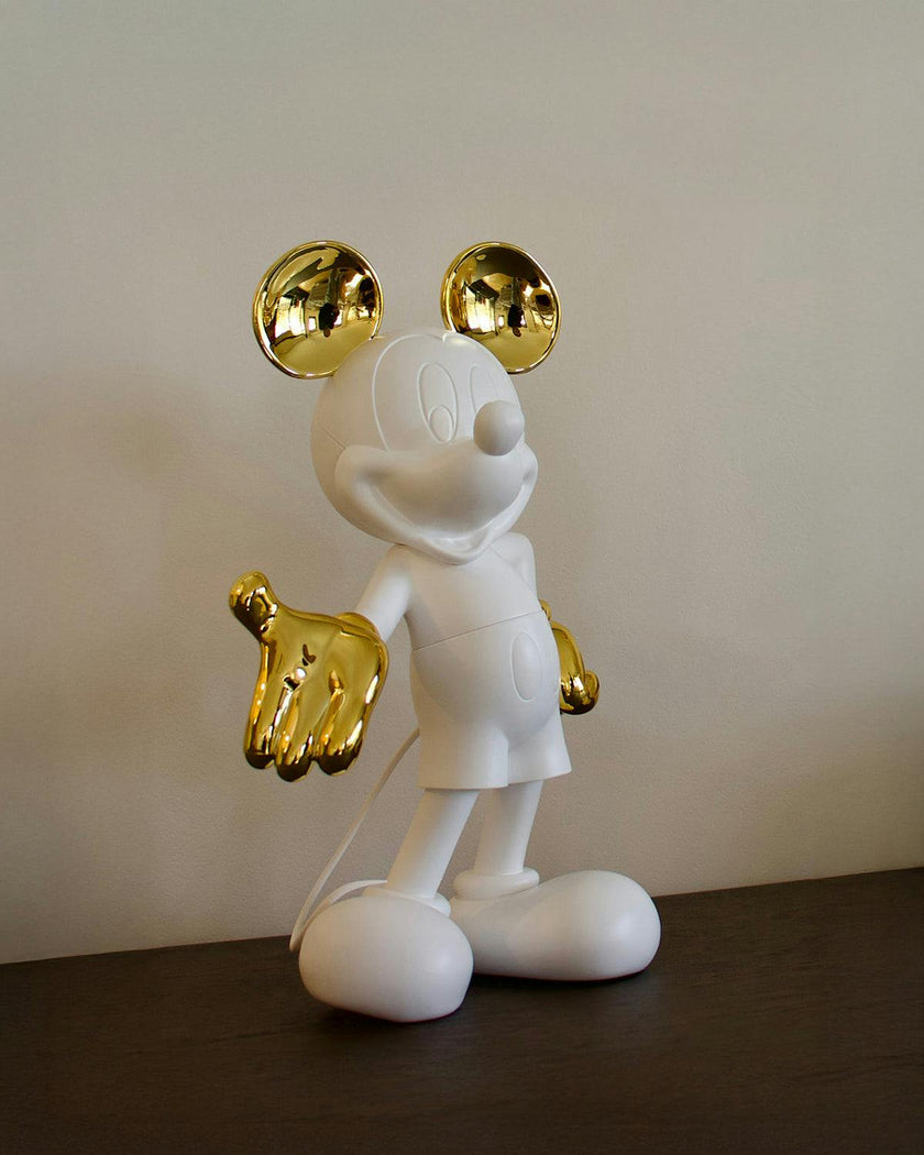 Mickey WELCOME White & Gold 12in