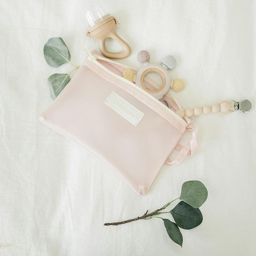 Small Pouch (Link Pink and Navy)