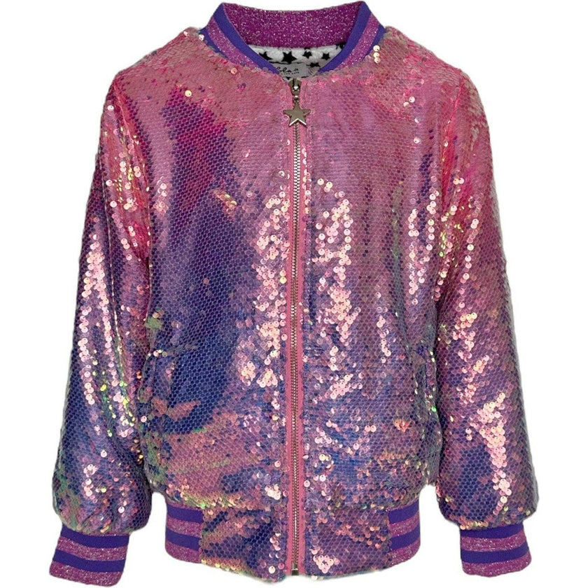 Women's Lavender Haze Sequin Bomber