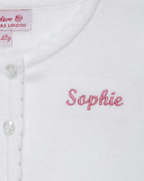 Sophie Cropped Cardigan in White