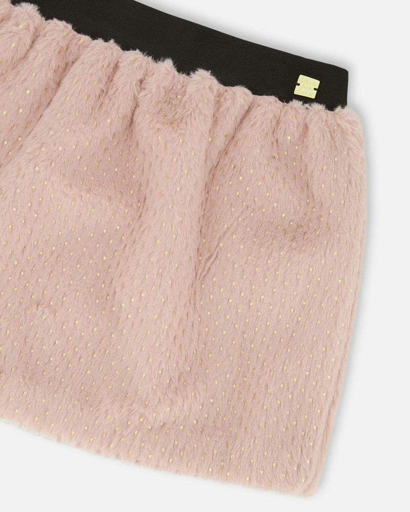 Fake Fur Skirt Pink