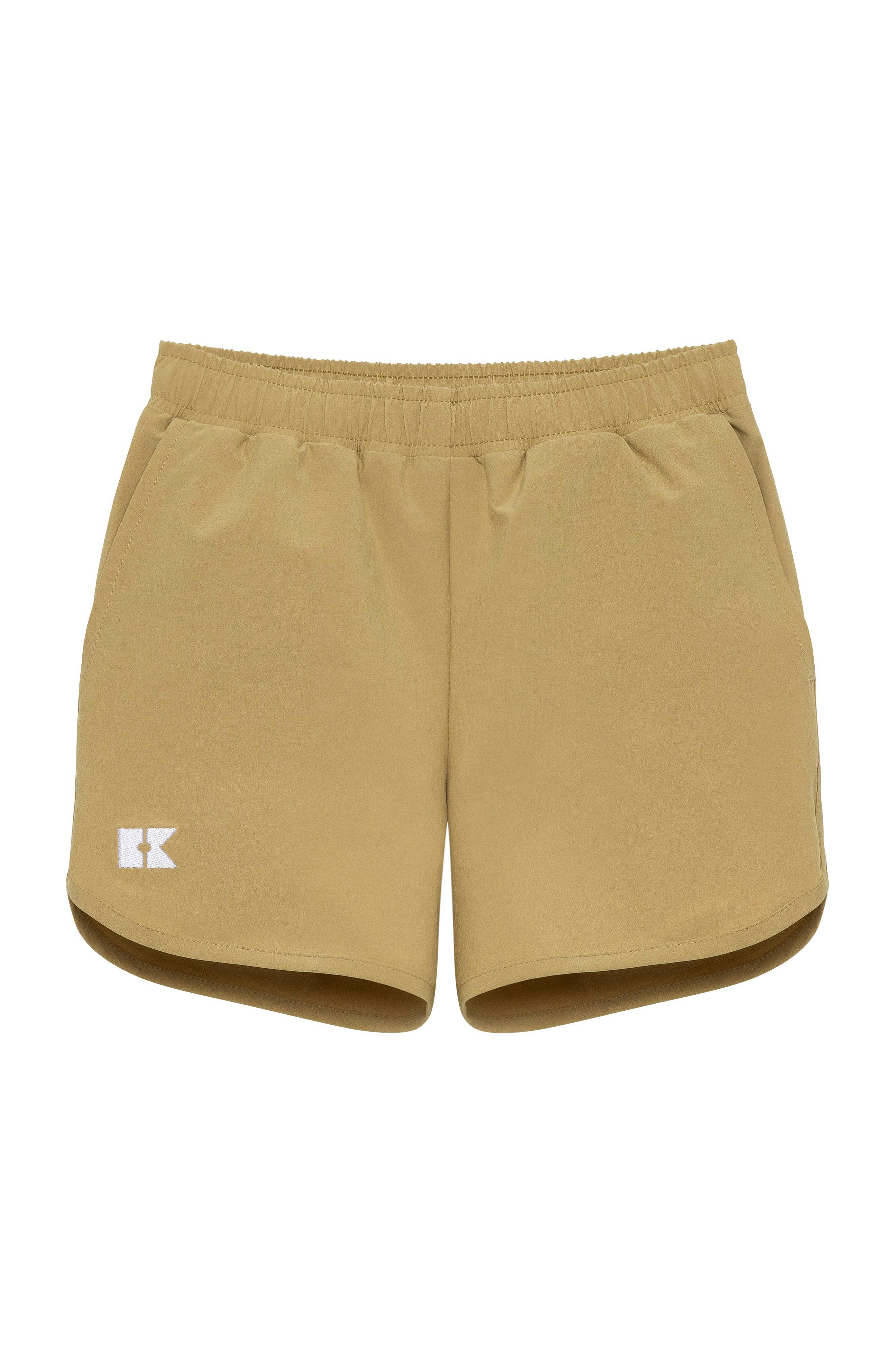 khaki super short