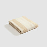 Cotton Sustainable Knit Striped | Chevron Throw Blanket - Herringbone Hues