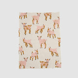 Baby Cotton Knit Blanket - Goat